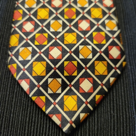 Vtg Michael James Clip On Tie - Picture 1 of 6